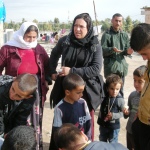 Visita al campo Yazidi al centro di Erbil
